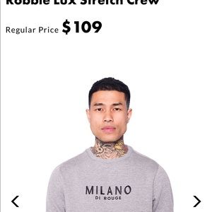 ❌SOLD❌Milano De Rouge Robbie Lux Crew sweatshirt